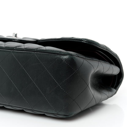 Chanel Lambskin Quilted Jumbo Double Flap Black 11 of 13