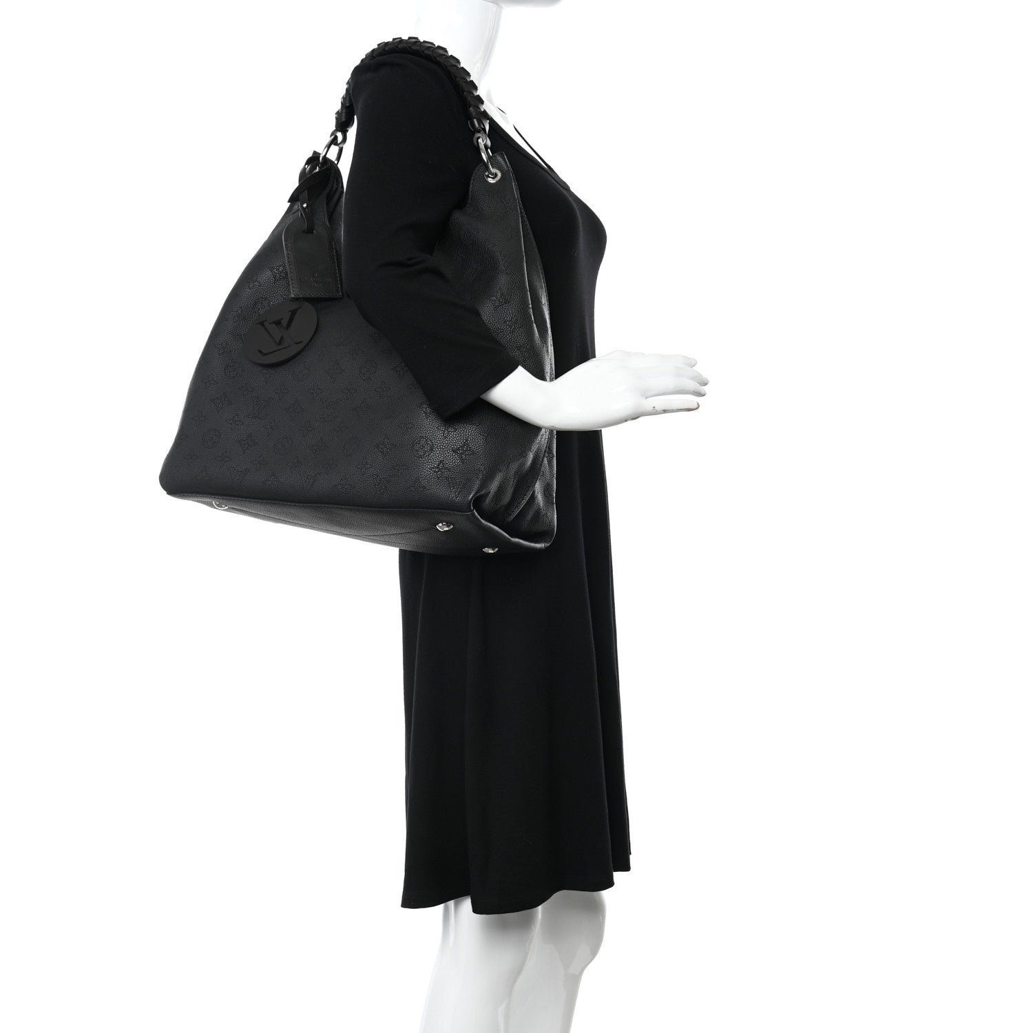 Louis Vuitton Mahina Carmel Hobo Black 2 of 9