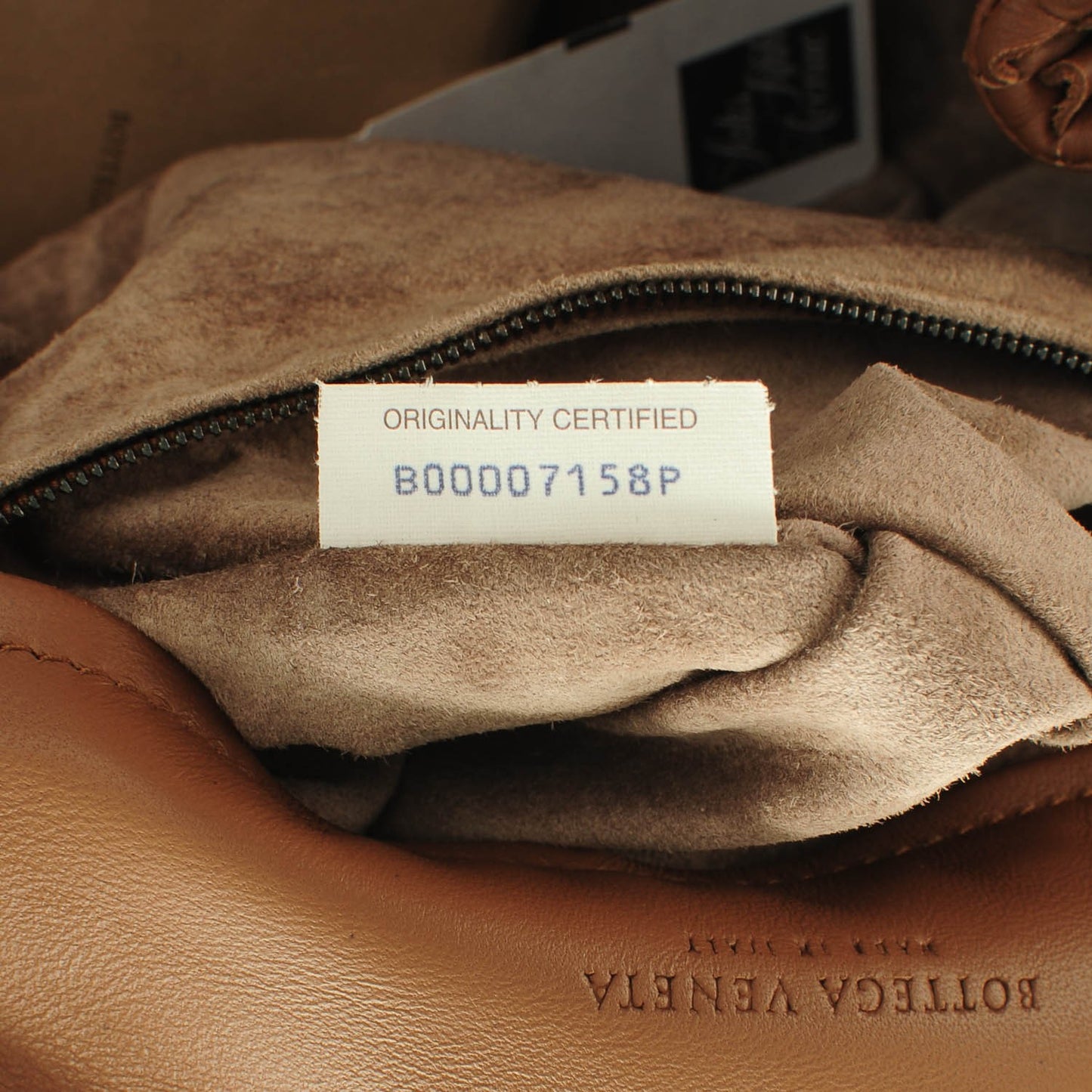 Nappa Intrecciato Messenger Light Brown