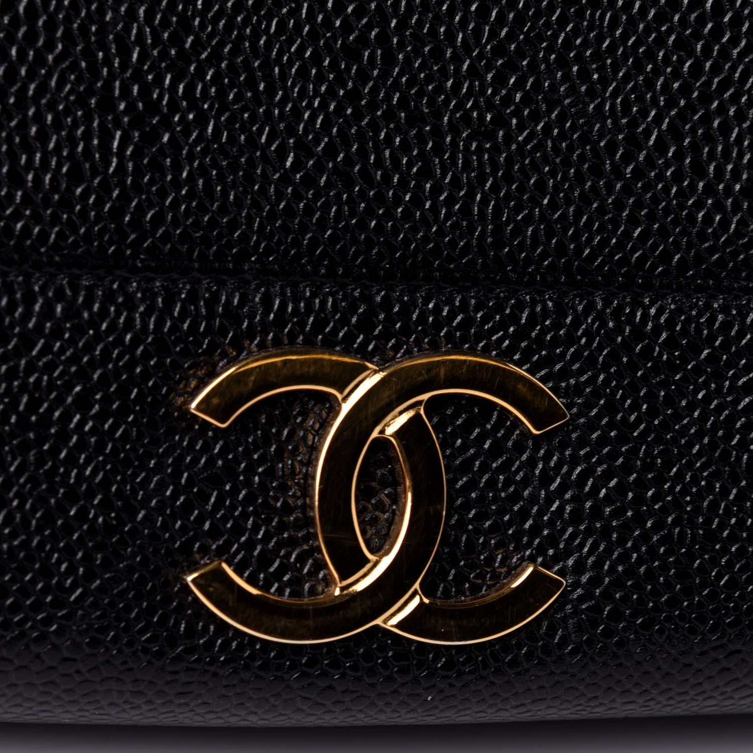 Chanel Caviar CC Shoulder Bag Black 10 of 11
