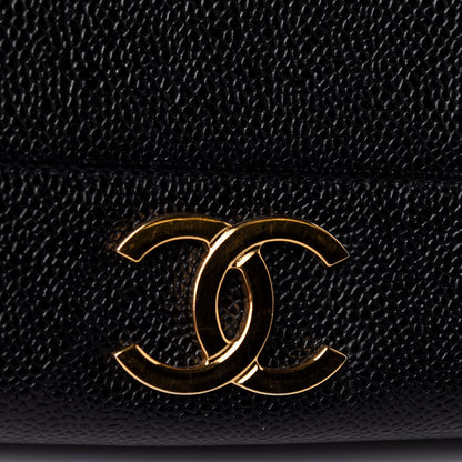 Chanel Caviar CC Shoulder Bag Black 10 of 11