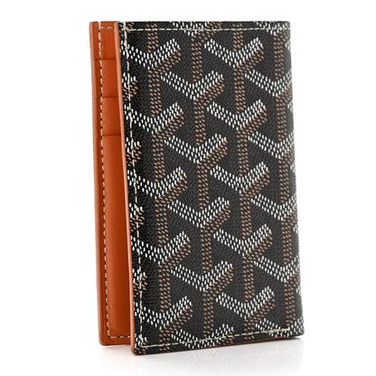 Goyard Goyardine Saint Pierre Card Holder Black Gold 3 of 12