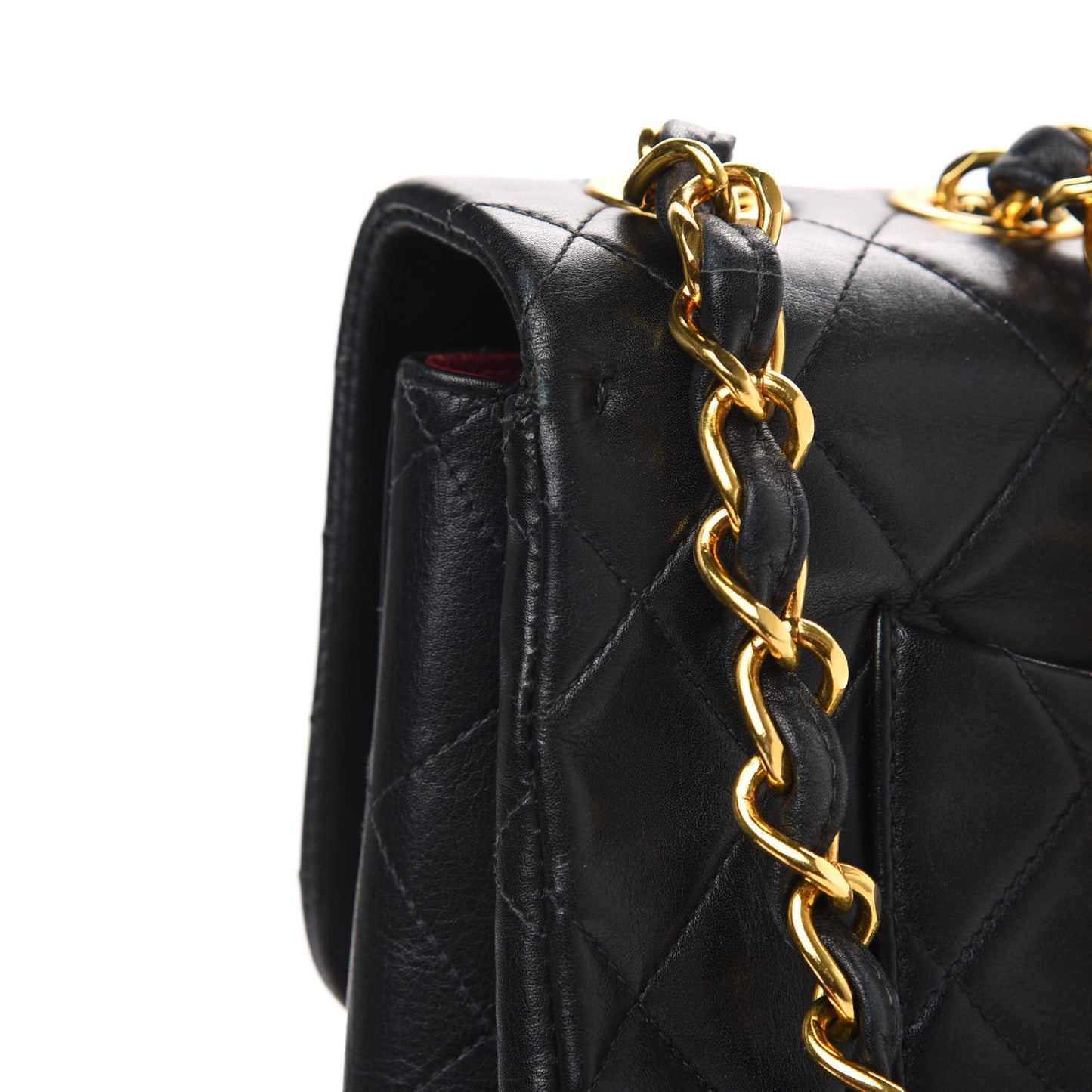 Lambskin Quilted XL Jumbo Single Flap Black