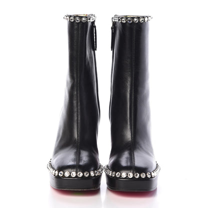 Gucci Malaga Kid Olympia Crystal Embellished Boots 35 Black 2 of 10