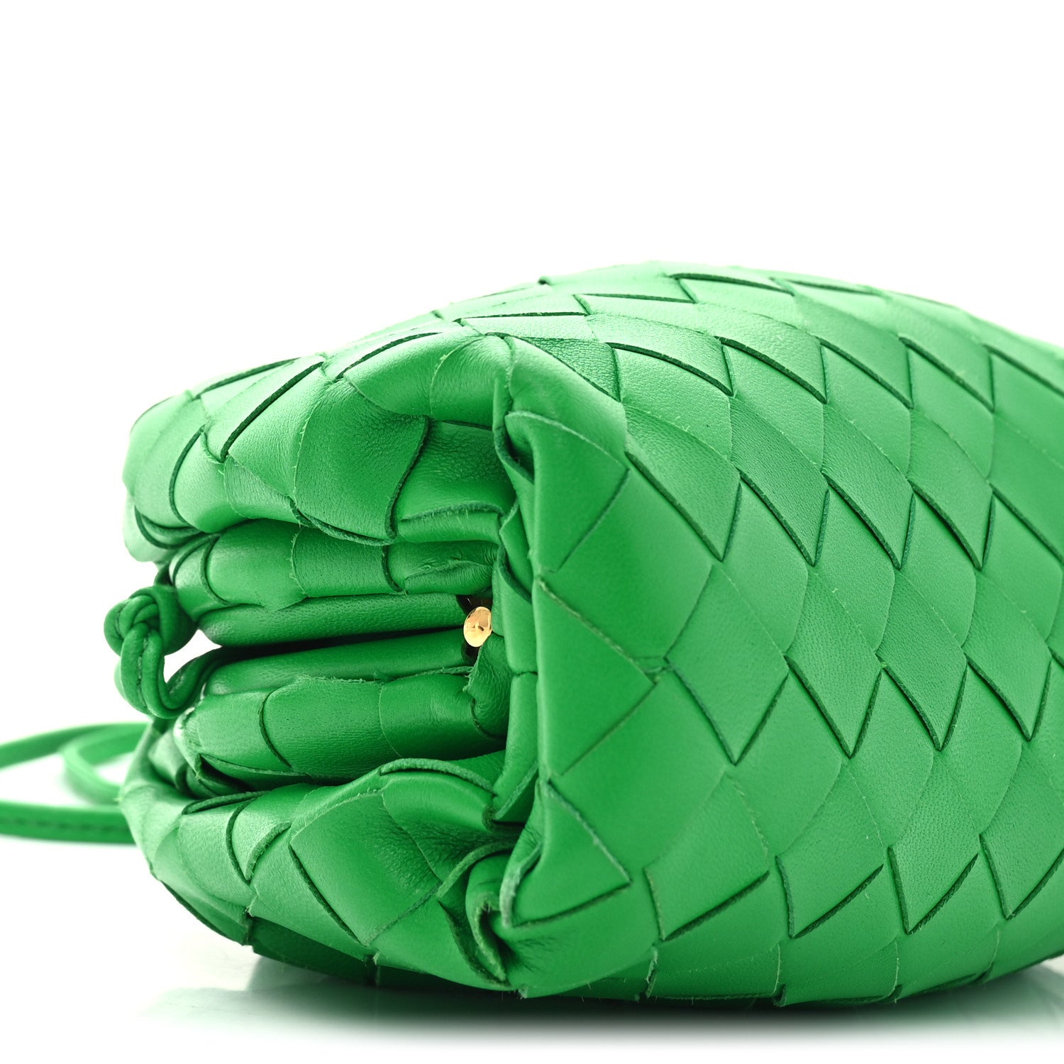 Bottega Veneta Nappa Intrecciato The Mini Pouch Clutch Parakeet 10 of 11
