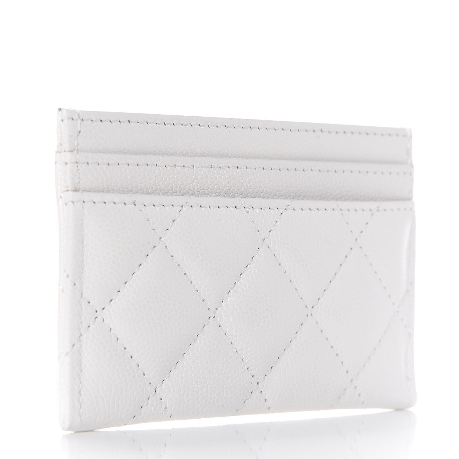 Chanel Caviar Quilted My Everything Card Holder White Black 3 of 9