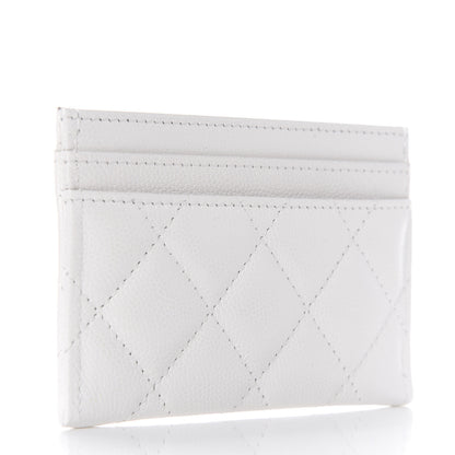 Chanel Caviar Quilted My Everything Card Holder White Black 3 of 9