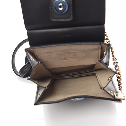 Chloe Suede Calfskin Mini Faye Bracelet Bag Black 5 of 12