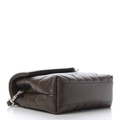 Saint Laurent Calfskin Y Quilted Monogram Toy Loulou Crossbody Bag Earth 3 of 8