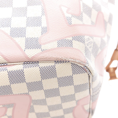 Louis Vuitton Damier Azur Tahitienne Neverfull MM 14 of 18