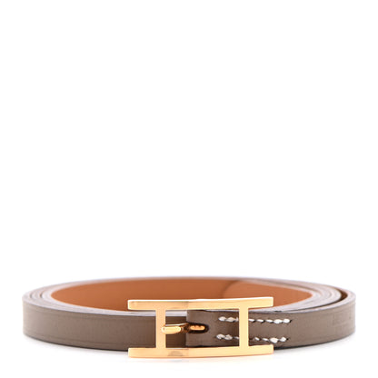 Hermes Swift Behapi Double Tour Reversible Bracelet T3 Etoupe 1 of 5