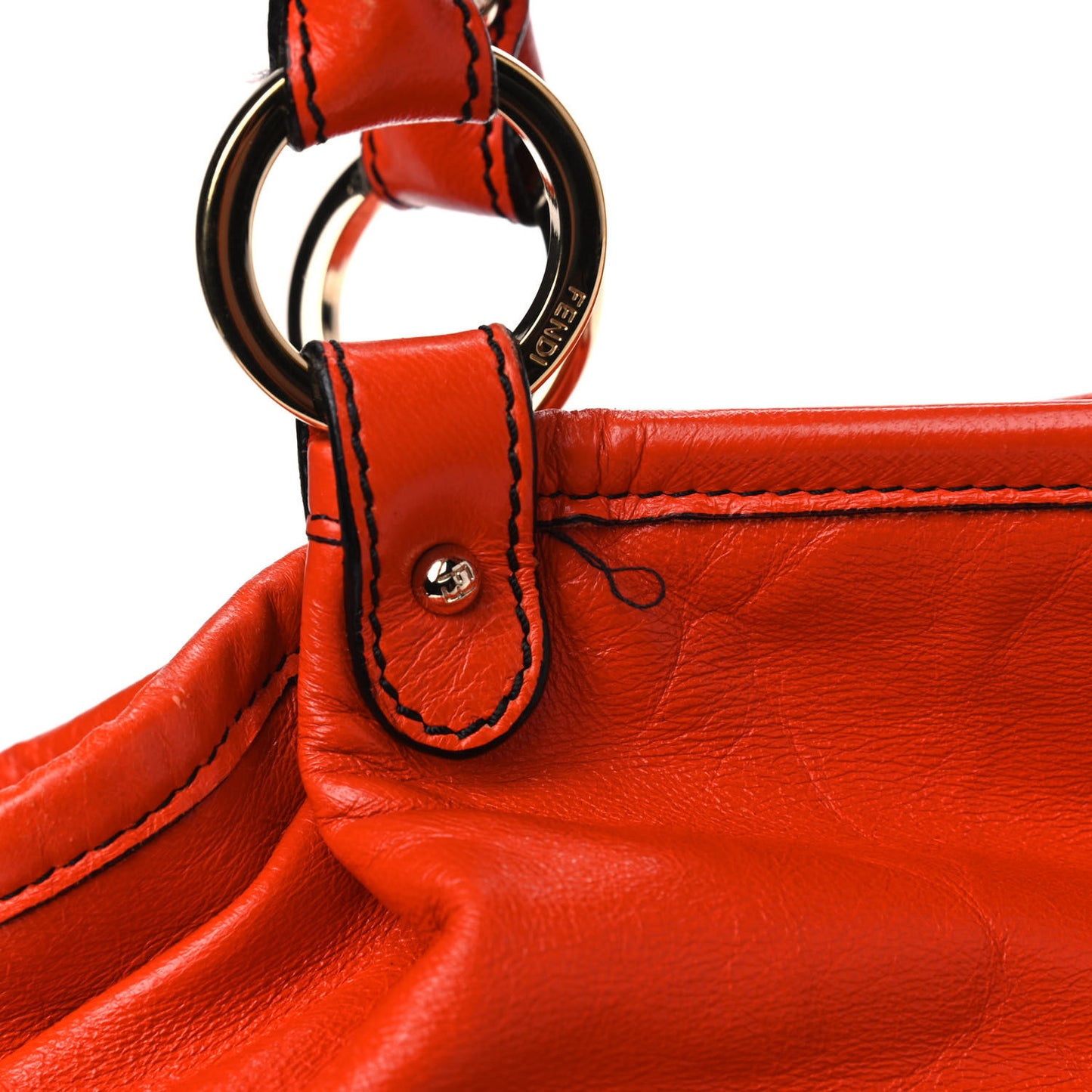 Calfskin Large Chef Shopper Tote Orange