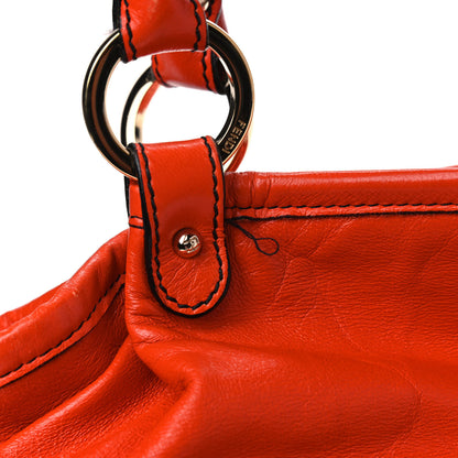 Fendi Calfskin Large Chef Shopper Tote Orange 9 of 12
