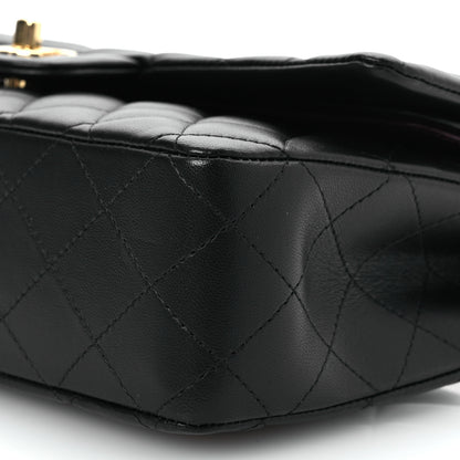 Chanel Lambskin Quilted Medium Double Flap Black 11 of 11