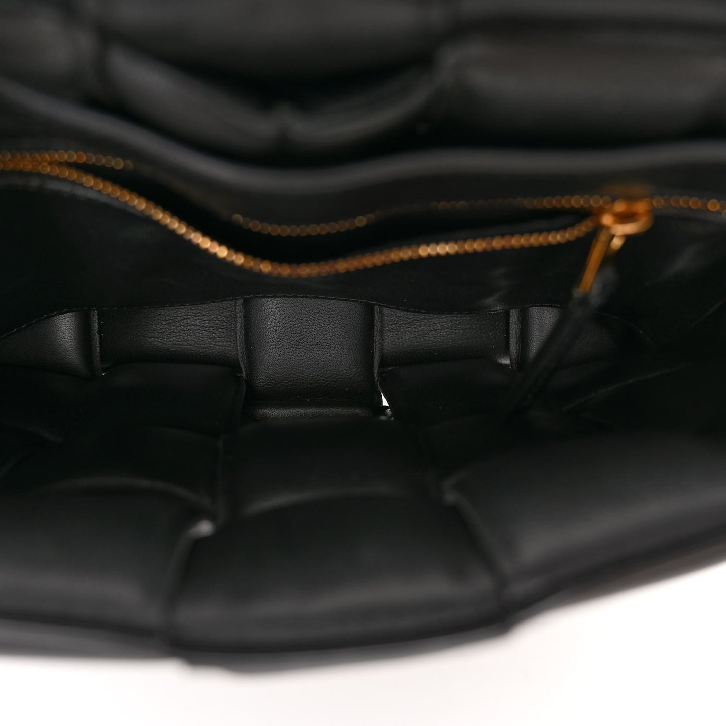 Nappa Maxi Intrecciato Padded Cassette Crossbody Bag Black