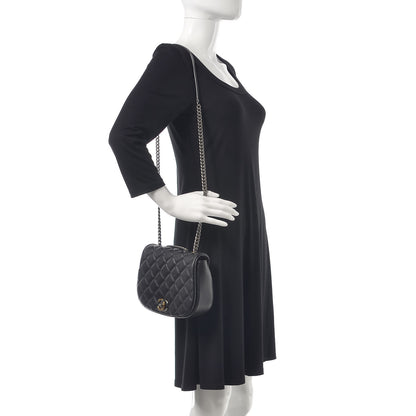 Chanel Calfskin Quilted Small Casual Pocket Messenger Flap Black 2 of 11