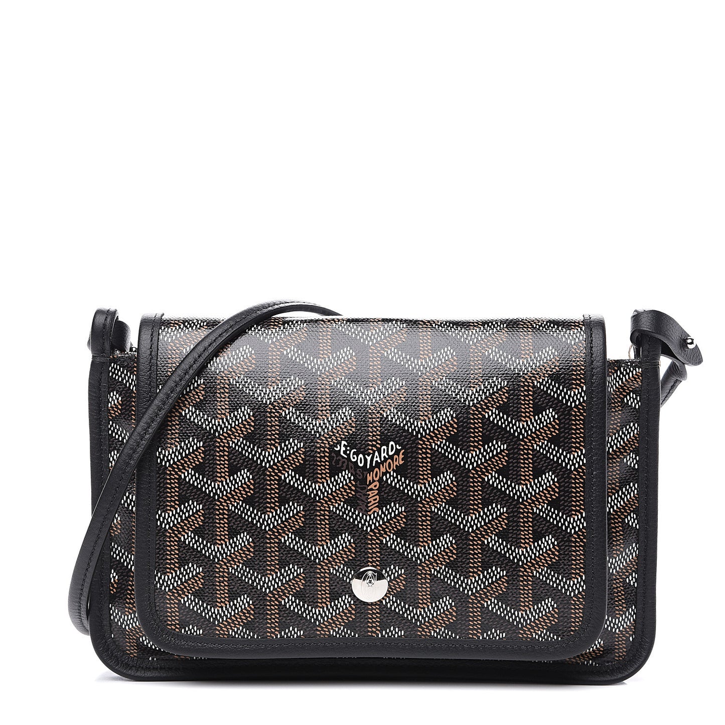 Goyardine Plumet Wallet Clutch Black