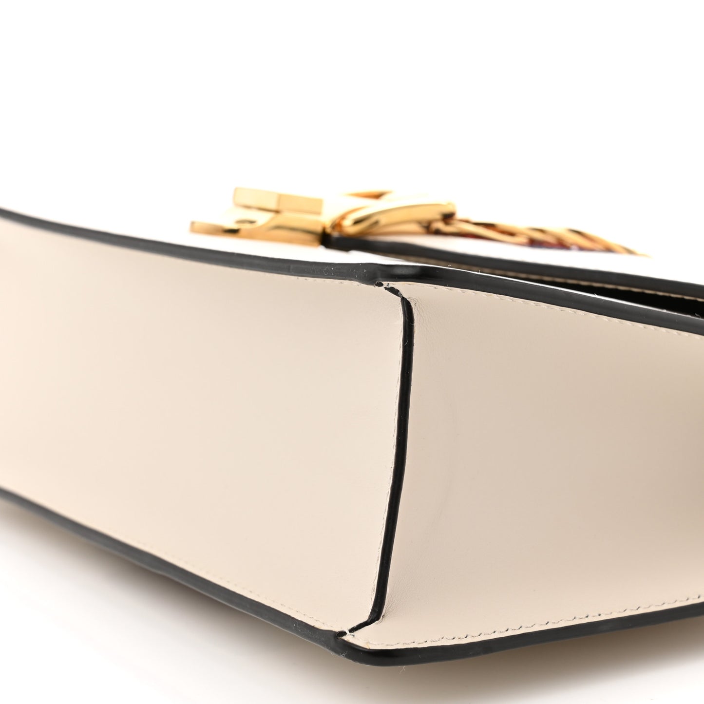 Calfskin Small Sylvie Shoulder Bag Off White