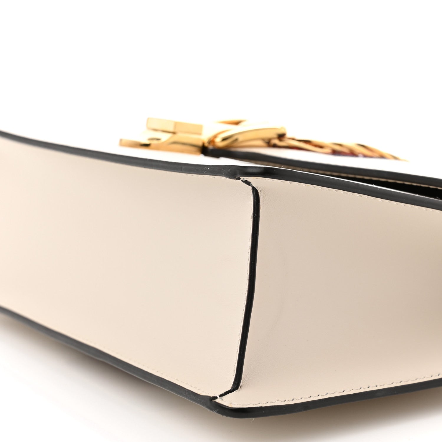 Gucci Calfskin Small Sylvie Shoulder Bag Off White 9 of 9