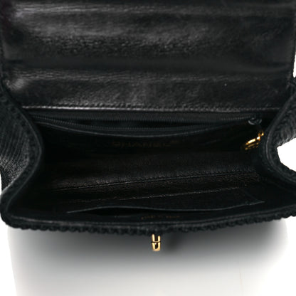Chanel Silk Rope Mini Top Handle Flap Bag Black 6 of 10