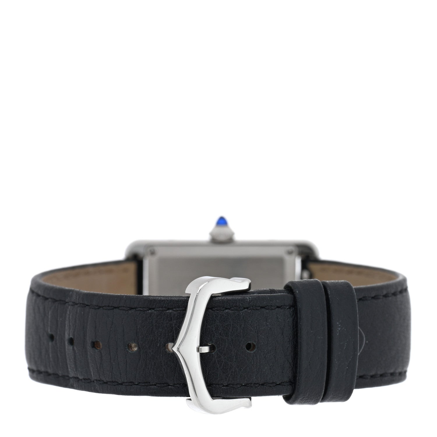 Cartier Stainless Steel Calfskin 25mm Must de Cartier Tank Quartz Watch 3 of 5