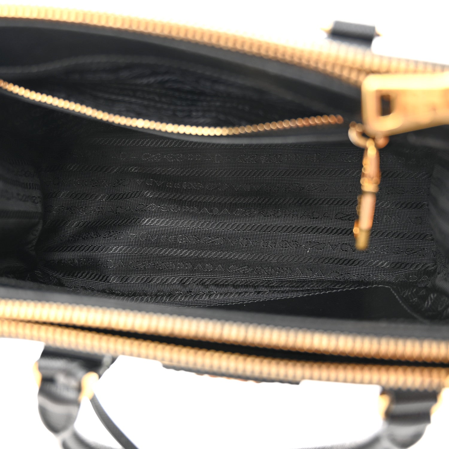 Prada Saffiano Lux Mini Galleria Double Zip Tote Black 5 of 11