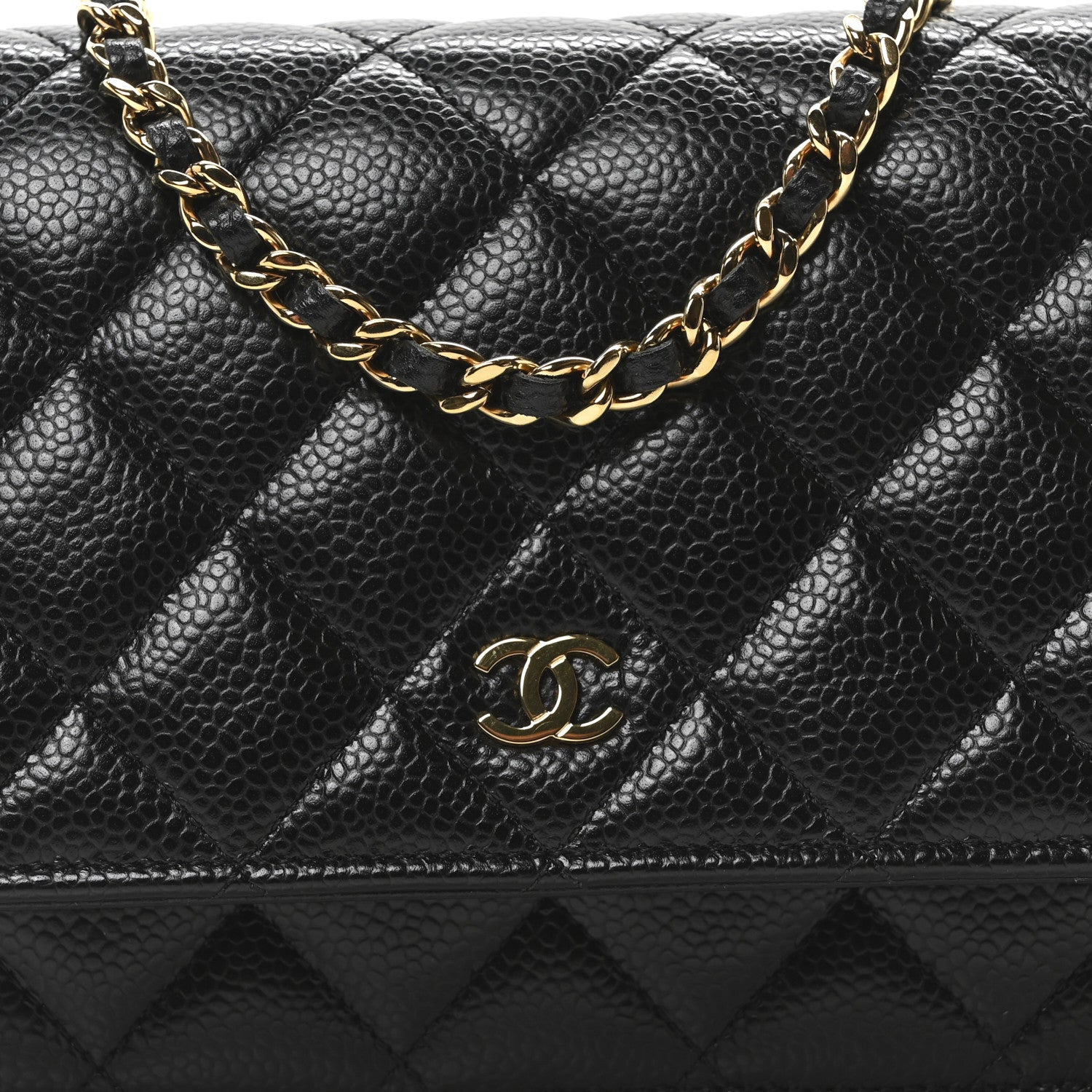 Chanel Caviar Quilted Wallet On Chain WOC Black 8 of 10