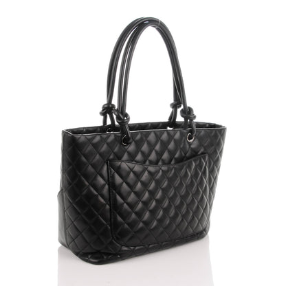 Chanel Calfskin Quilted Large Cambon Tote Black 3 of 8