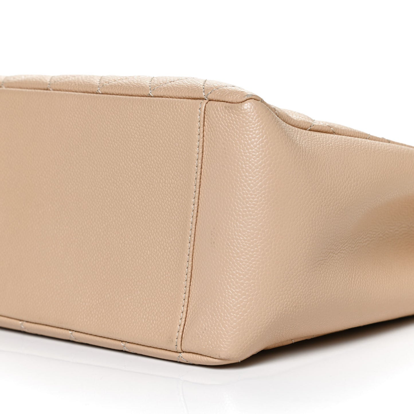 Caviar Quilted Grand Shopping Tote GST Beige Clair