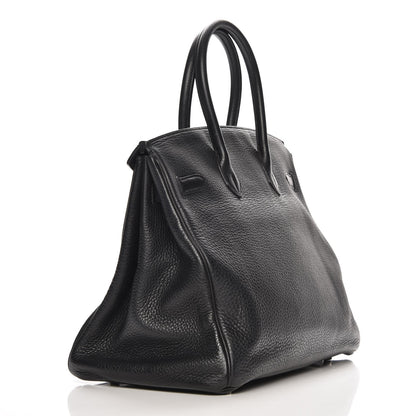 Hermes Taurillon Clemence Birkin 35 Black 3 of 26