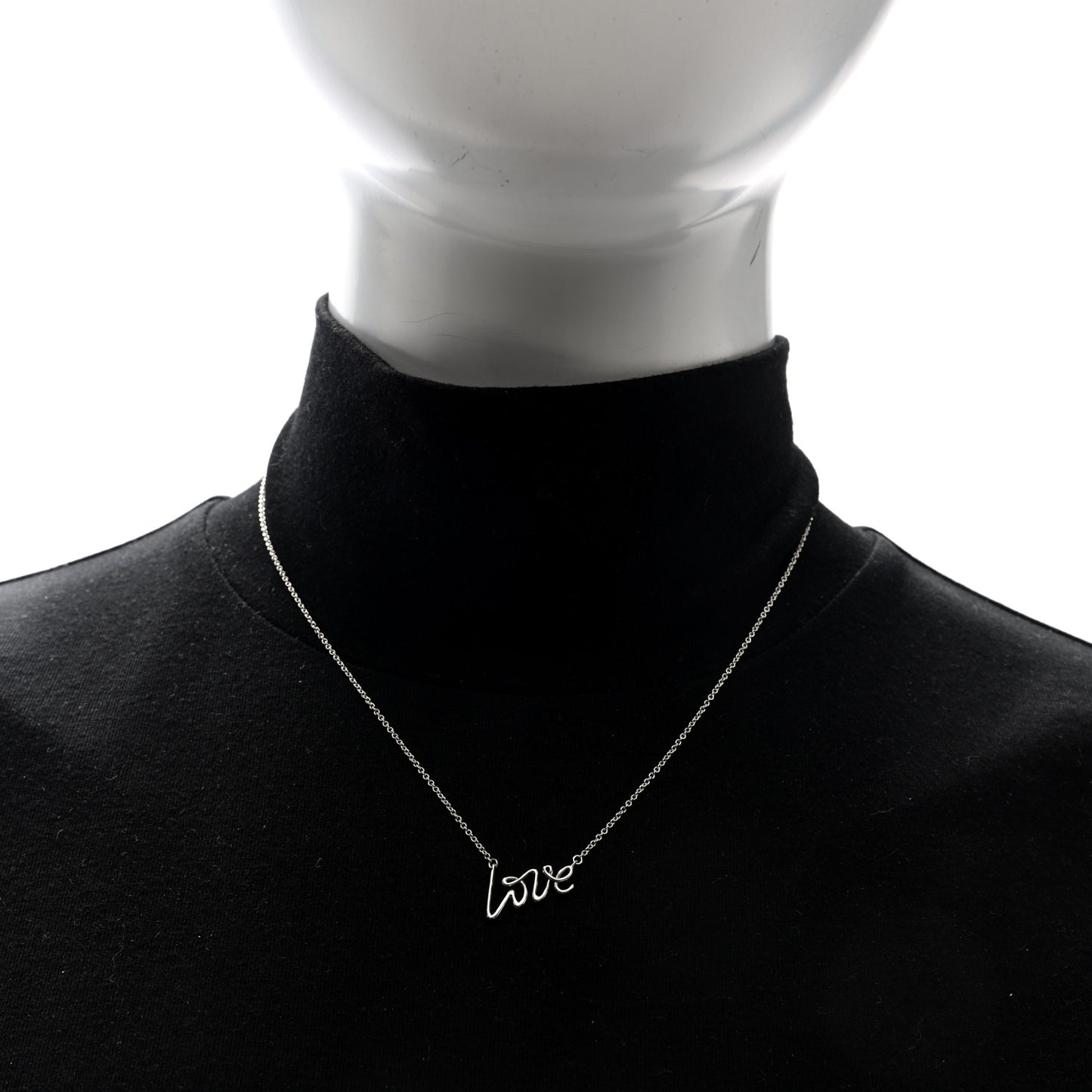 Sterling Silver Paloma Picasso Graffiti Love Pendant Necklace
