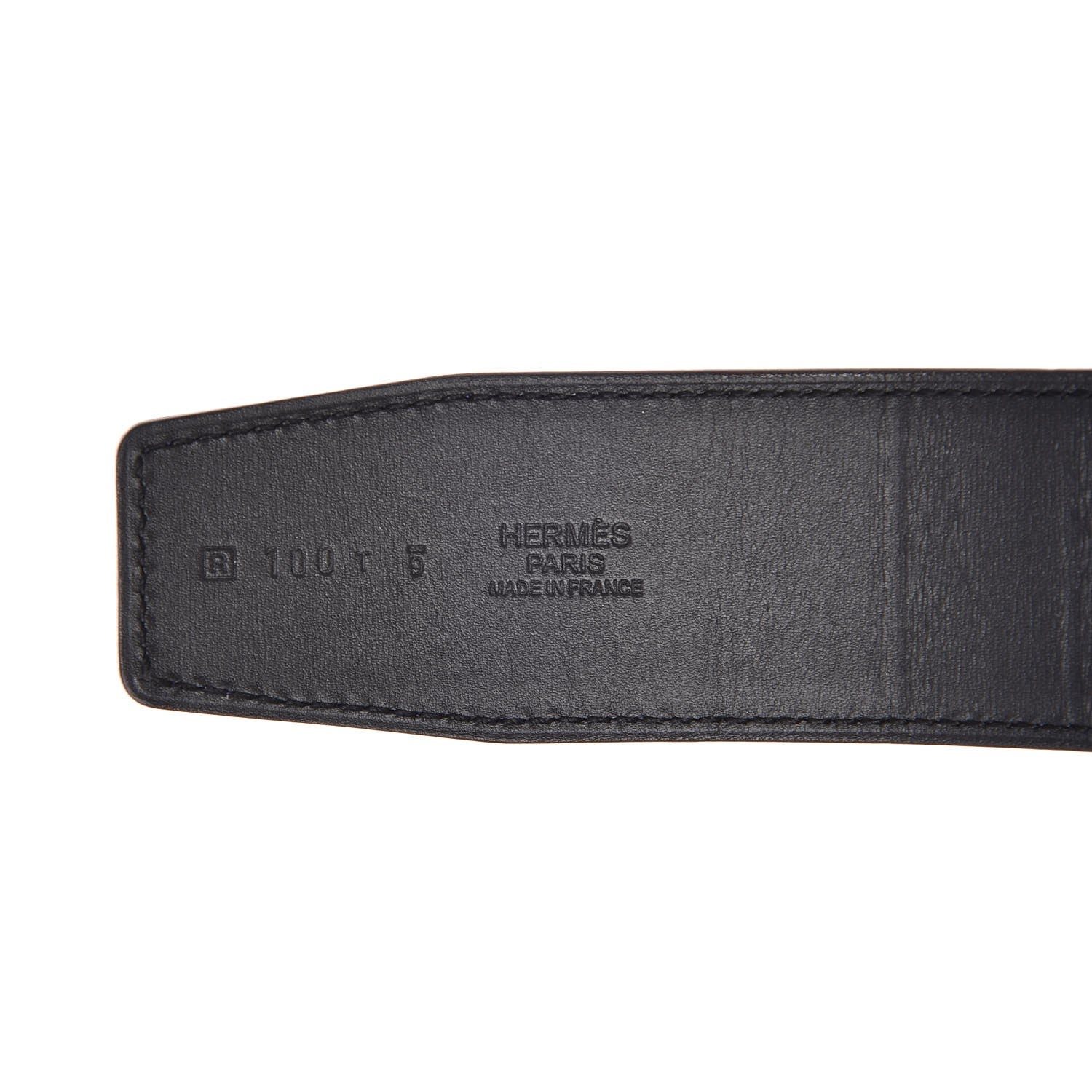 Hermes Epsom Swift 42mm Belt Strap 100 Bleu Electrique Black 4 of 4