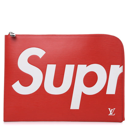 Louis Vuitton X SUPREME Epi Pochette Jour GM Red 1 of 8