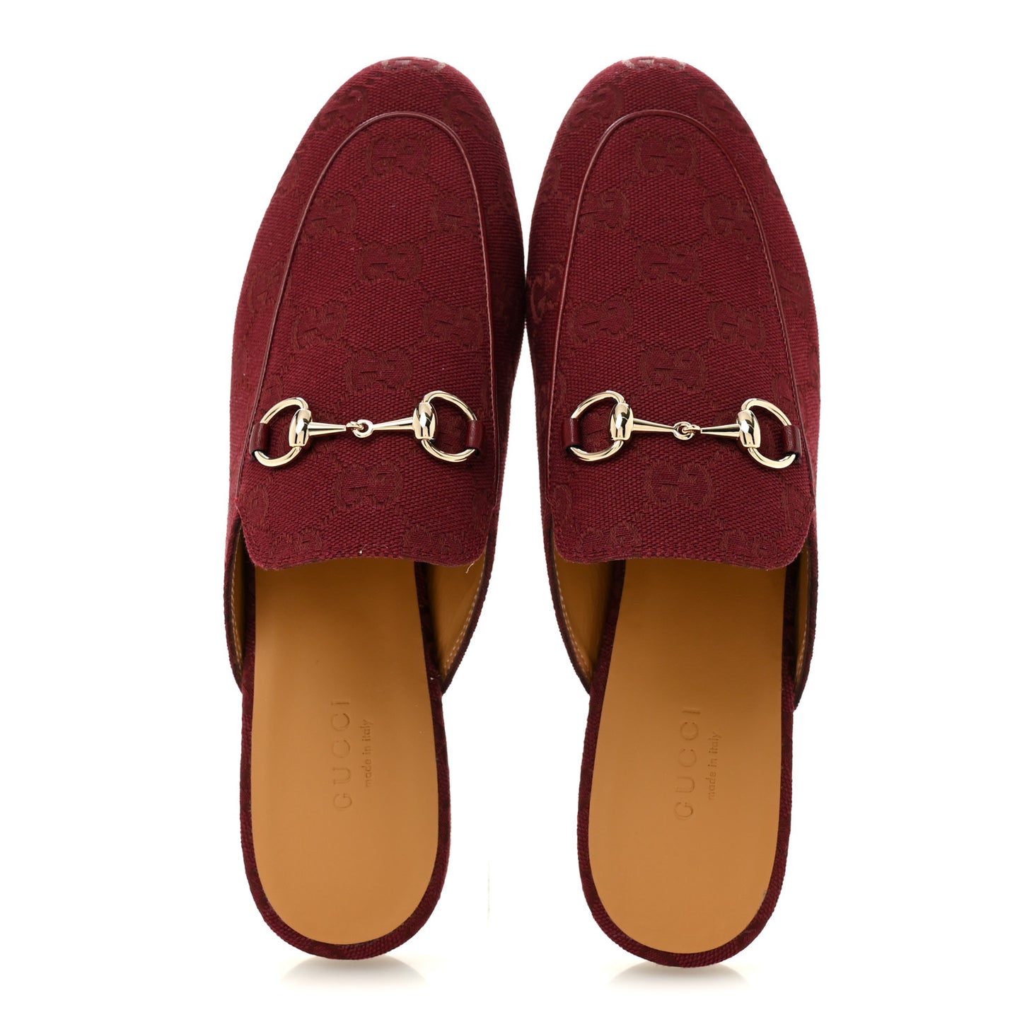 GG Monogram Canvas Womens Princetown Slippers 37 Ancora