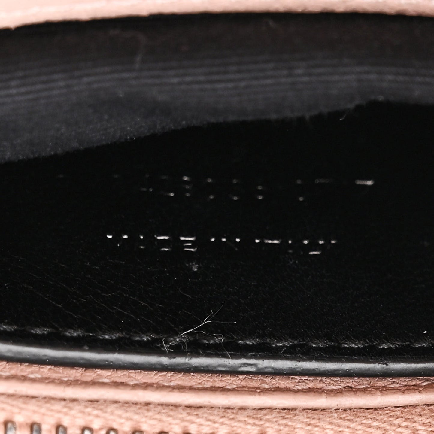Sheepskin Matelasse Chevron Monogram Medium College Bag Rose Poudre