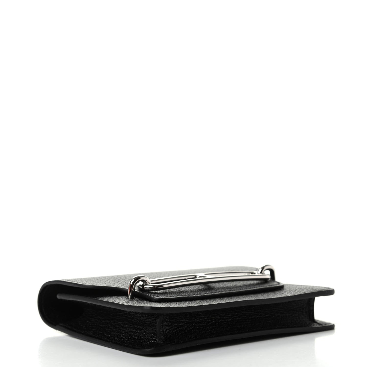 Hermes Chevre Mysore Roulis Slim Wallet Black 5 of 8