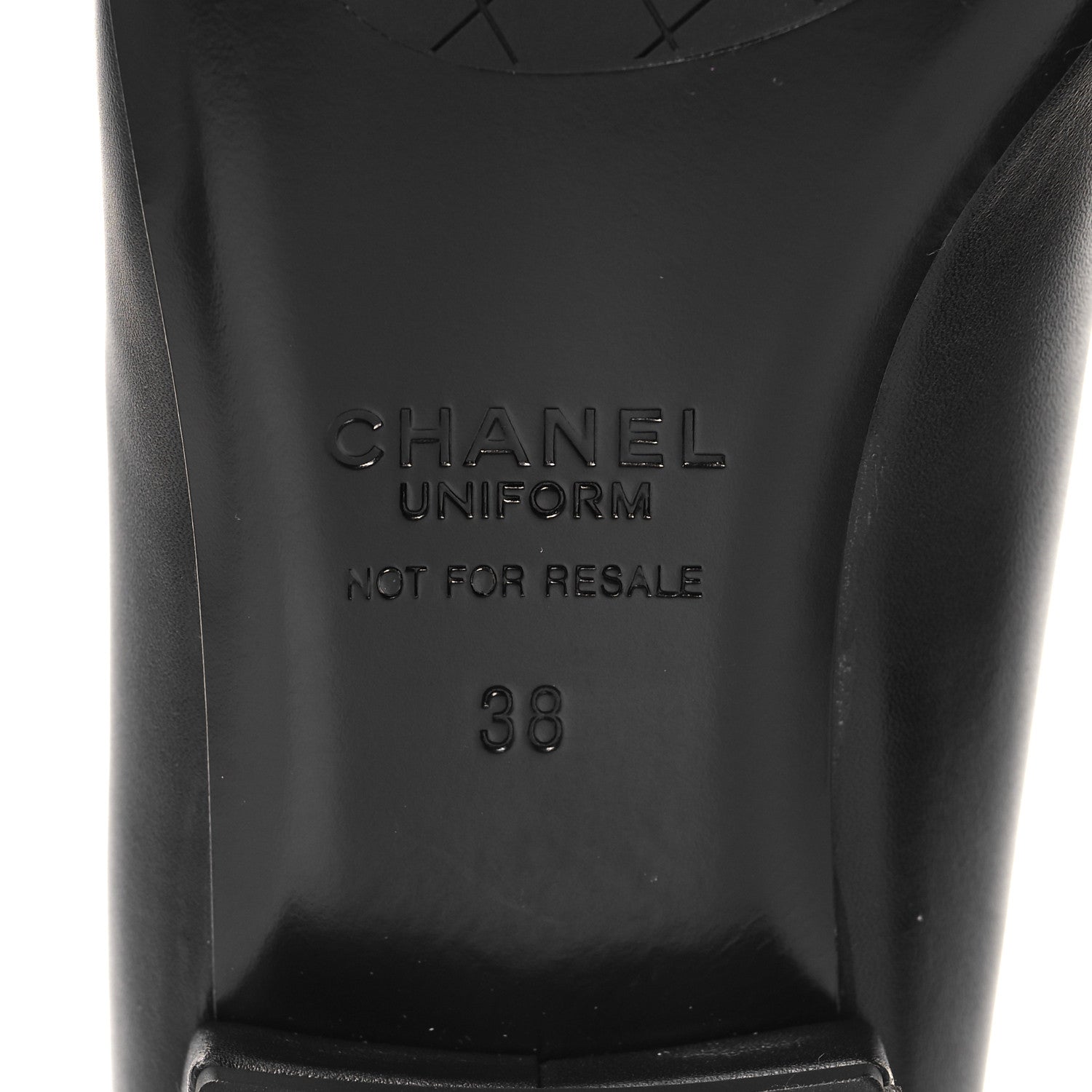 Chanel Lambskin Cap Toe Ballerina Flats 38 Black 8 of 9