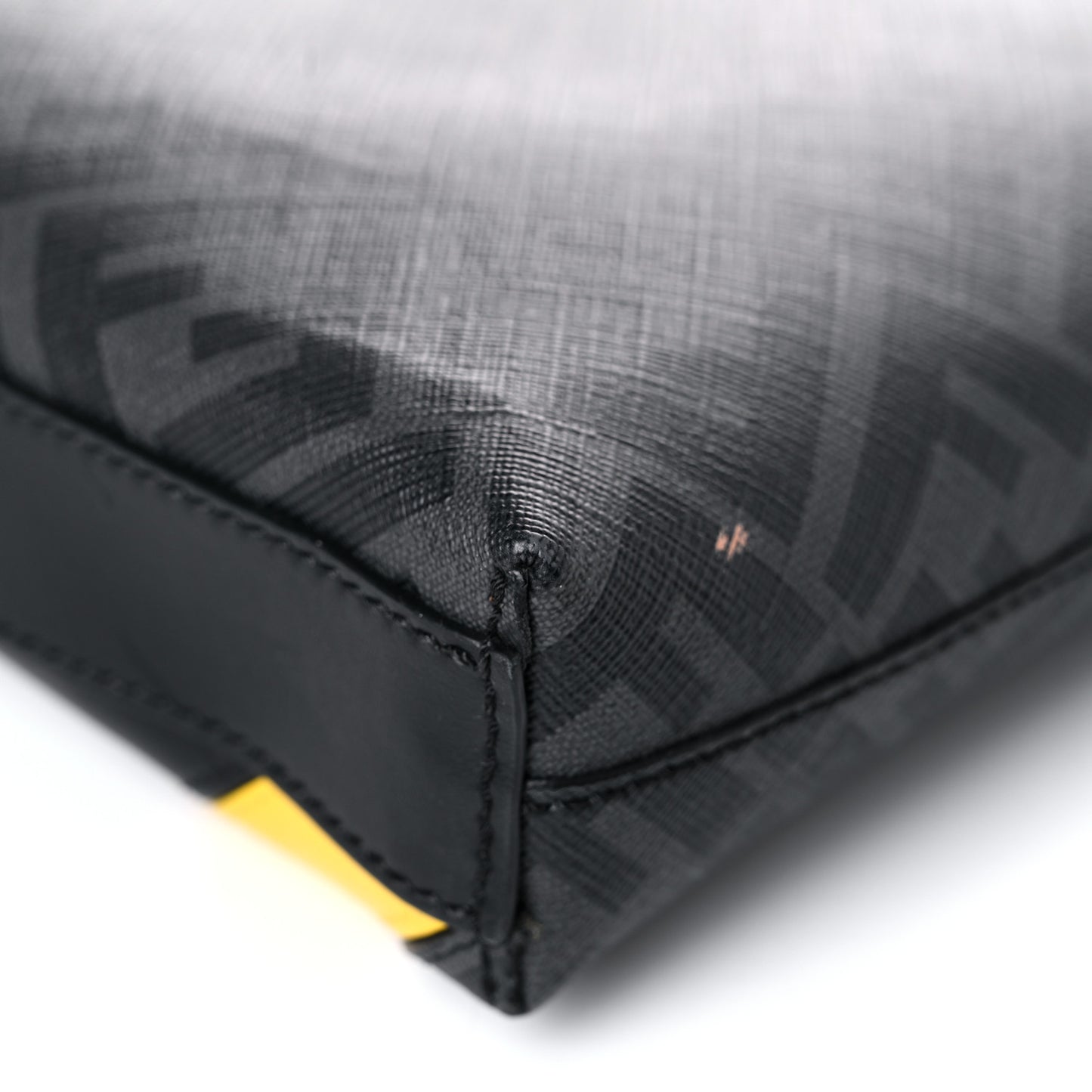 Glazed Fabric Vitello Liberty FF 1974 Diagonal Medium East West Messenger Black Sunflower