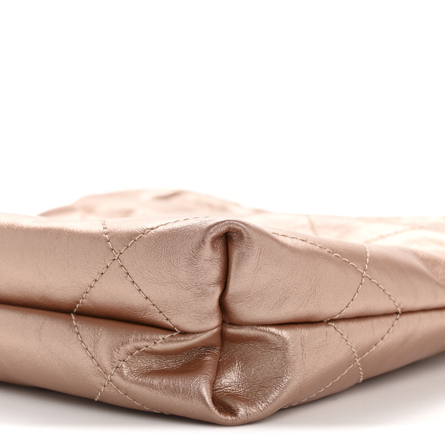 Chanel Metallic Calfskin Quilted Mini Chanel 22 Copper 10 of 11
