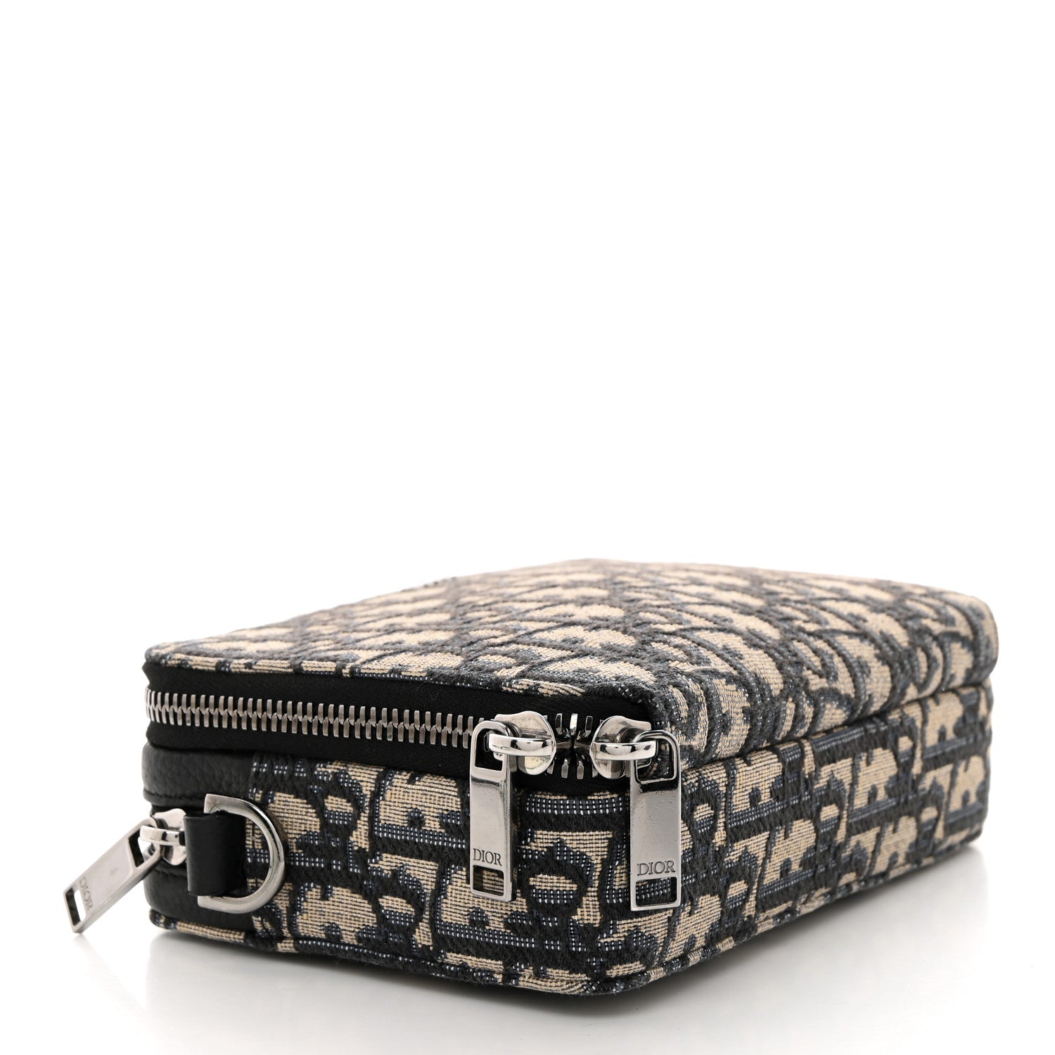 Christian Dior Oblique Pouch Navy Blue 4 of 12