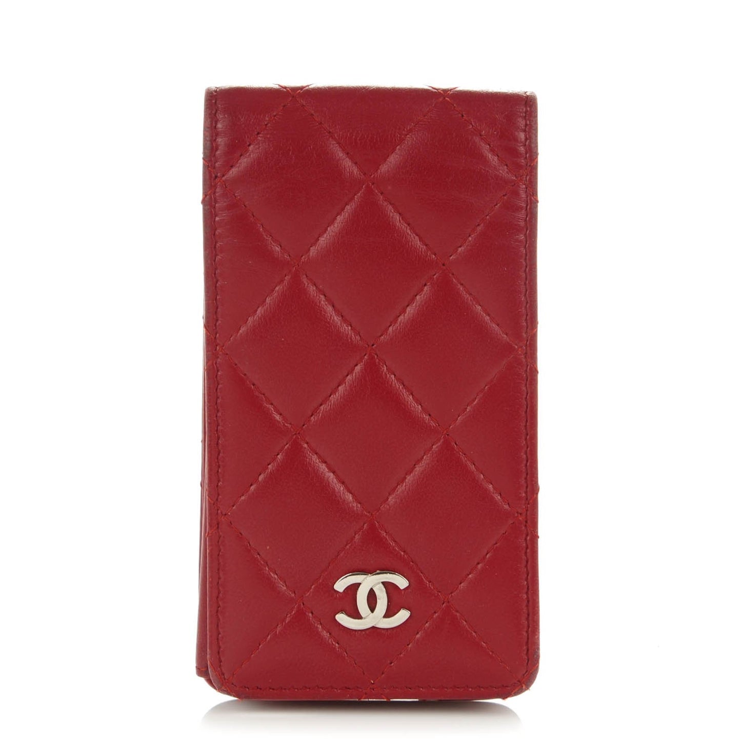 Lambskin Quilted iPhone 4 Case Red