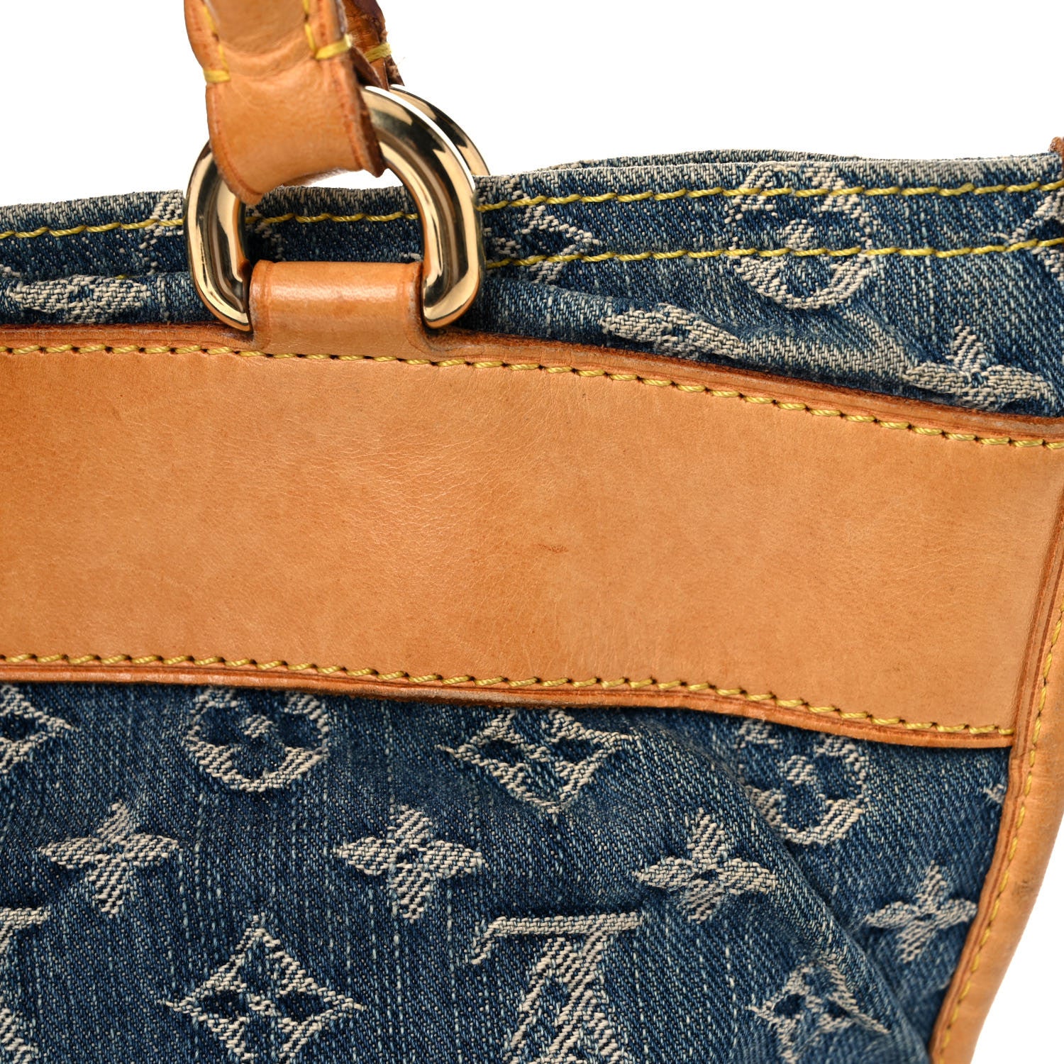 Louis Vuitton Monogram Denim Sac Plat Blue 22 of 31