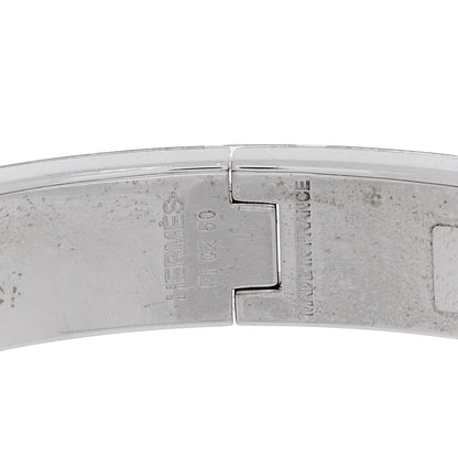 Hermes Enamel Narrow Clic Clac H Bracelet GM Rouge Vif 3 of 4