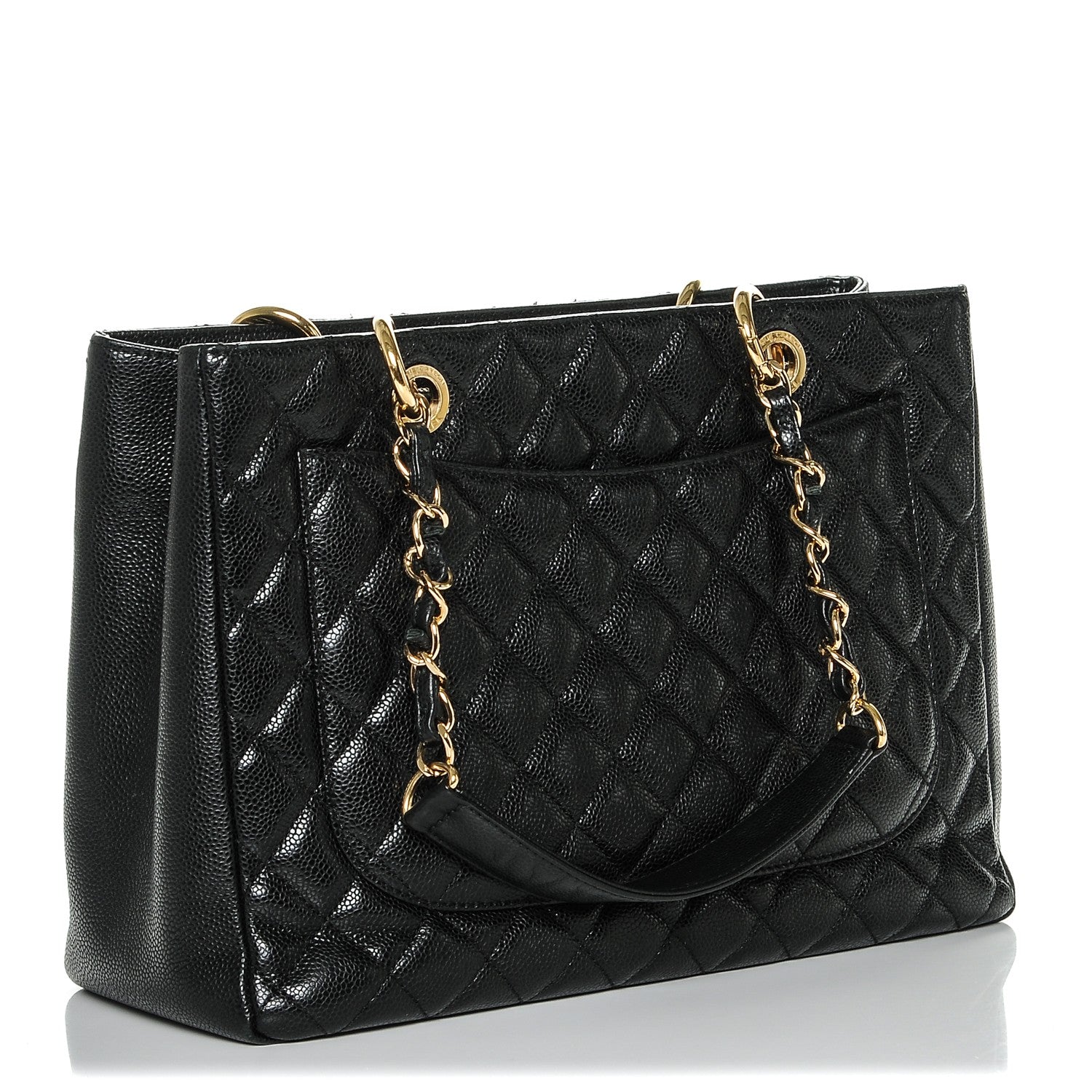 Chanel Caviar Quilted Grand Shopping Tote GST Black 3 of 6