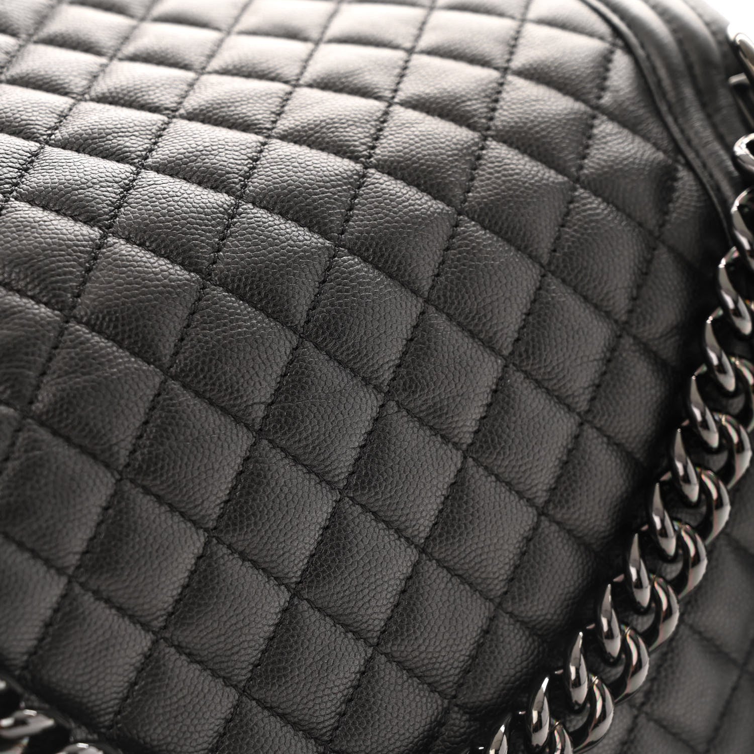 Chanel Caviar Quilted Medium Boy Flap So Black 12 of 13