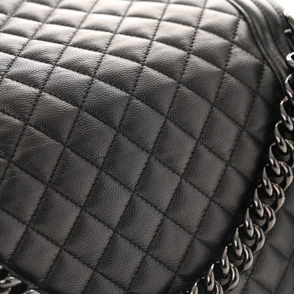 Chanel Caviar Quilted Medium Boy Flap So Black 12 of 13