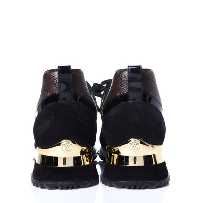 Louis Vuitton Suede Monogram Run Away Sneakers 37.5 Black 6 of 11