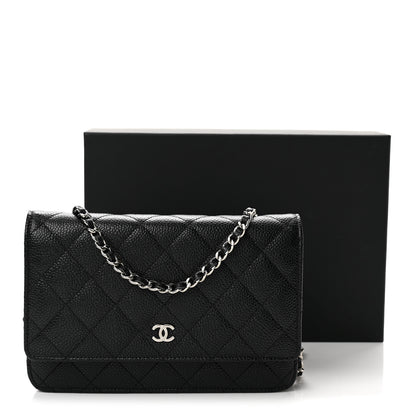 Chanel Caviar Quilted Wallet on Chain WOC Black 14 of 14