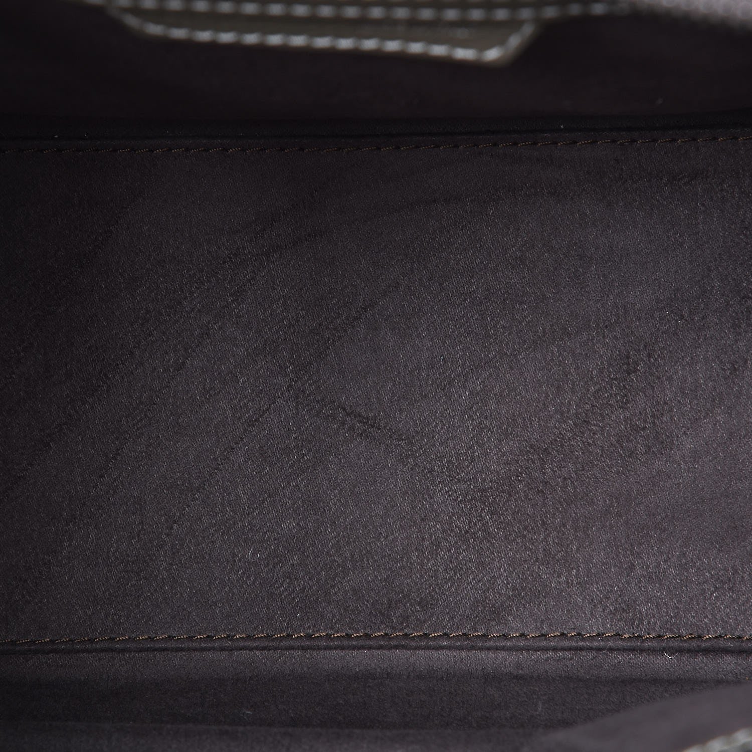 Celine Drummed Calfskin Micro Luggage Souris 9 of 9