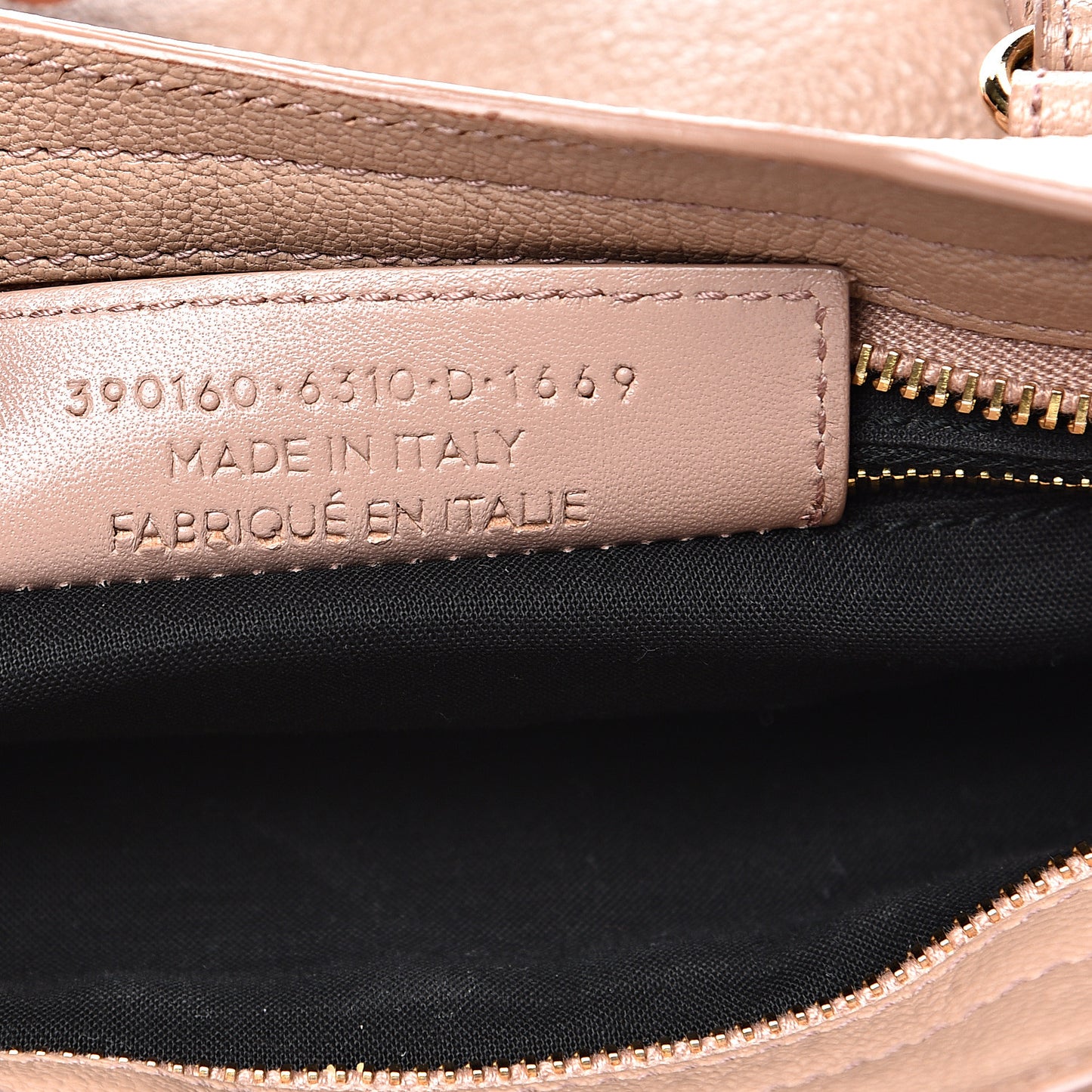 Chevre Gold Metallic Edge Hardware Mini City Rose Des Sables